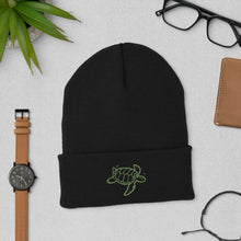 Load image into Gallery viewer, Turtle Embroidered Cuffed Beanie