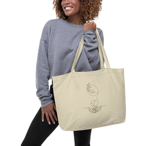 Large Imagine Organic Tote Bag