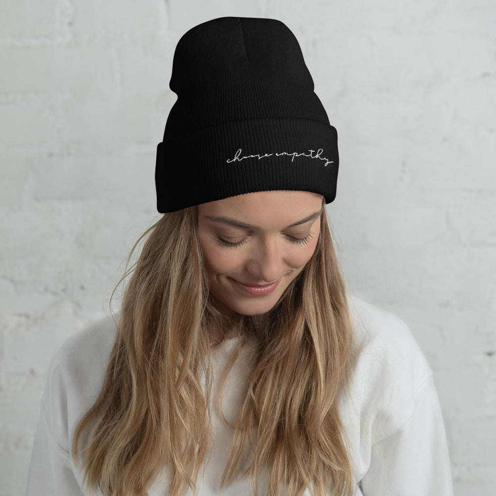 Choose Empathy Cuffed Beanie