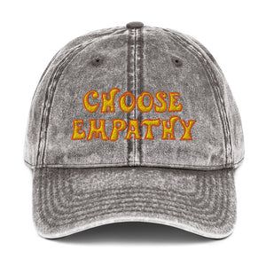 Choose Empathy Vintage Cotton Twill Cap