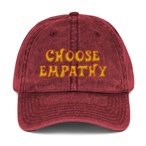 Choose Empathy Vintage Cotton Twill Cap