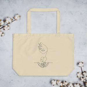 Large Imagine Organic Tote Bag