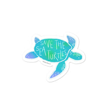 Load image into Gallery viewer, Save the Sea Turtles - Sticker
