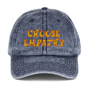 Choose Empathy Vintage Cotton Twill Cap