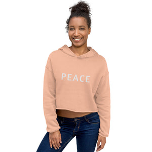 PEACE Crop Hoodie